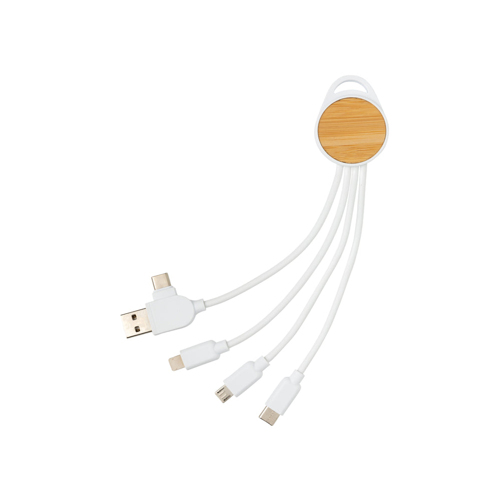 Branded RCS recycled plastic Ontario 6-in-1 round cable