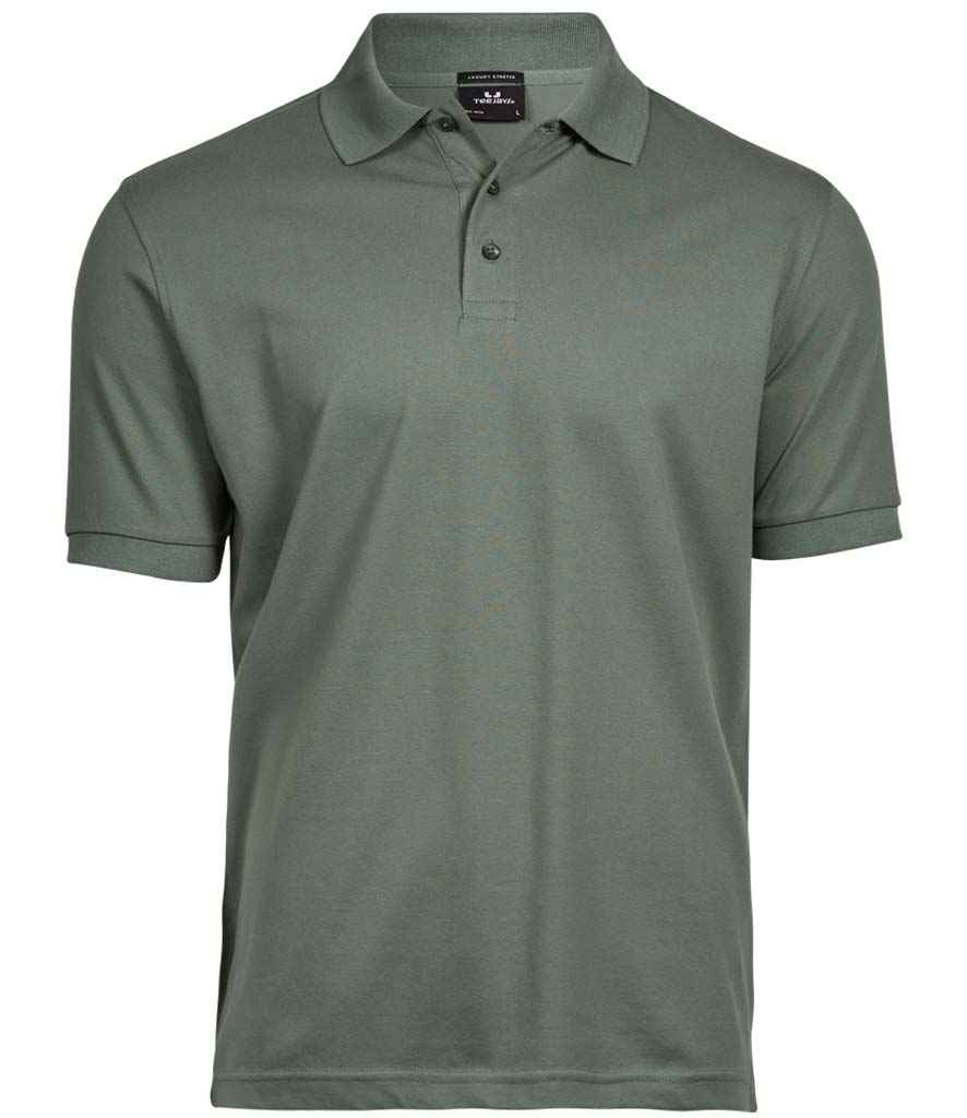 Tee Jays Luxury Stretch Piqué Polo Shirt Leaf Green