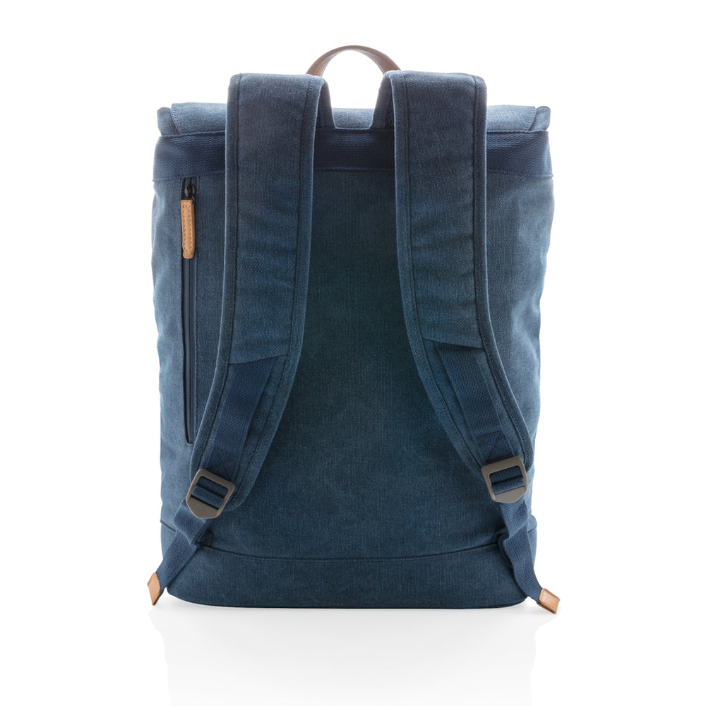 Branded Canvas laptop backpack PVC free