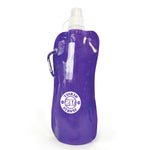 Express Quill Foldable Sports Bottle with Carabiner Clip - 400ml
