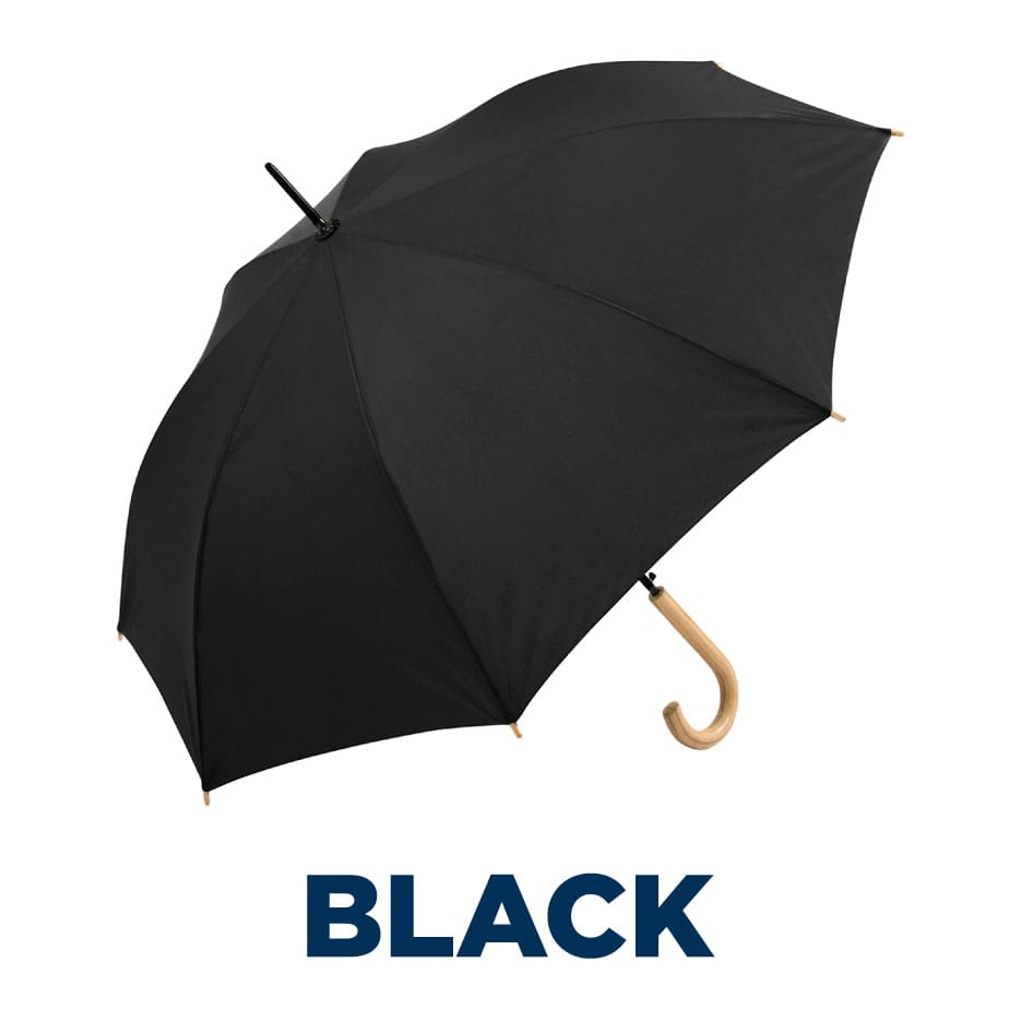 Fare ÖkoBrella Automatic Opening Umbrella with Wooden Crook Handle - 1000mm