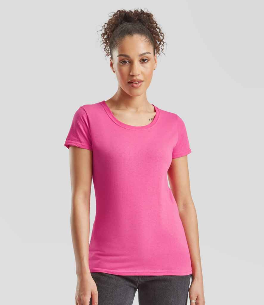 Fruit of the Loom Lady Fit Original T-Shirt Fuchsia