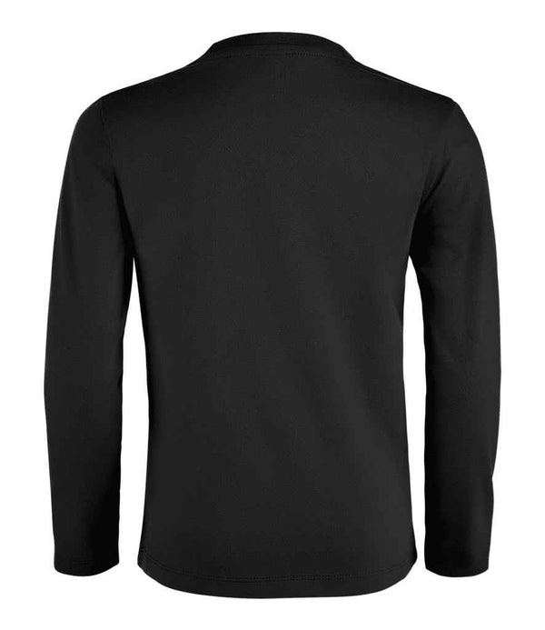 SOL'S Kids Imperial Long Sleeve T-Shirt Deep Black