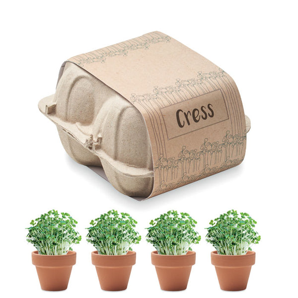 Branded Egg carton growing kit