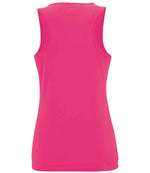 SOL'S Ladies Sporty Performance Tank Top Neon Pink