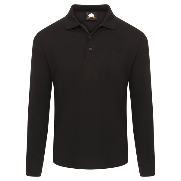 Orn Weaver Premium L/S Poloshirt Black