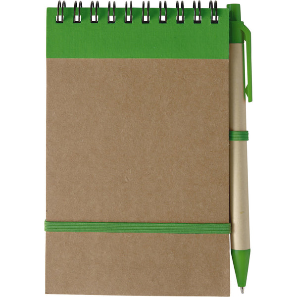 Branded Boraraigh Cardboard notebook with ballpen