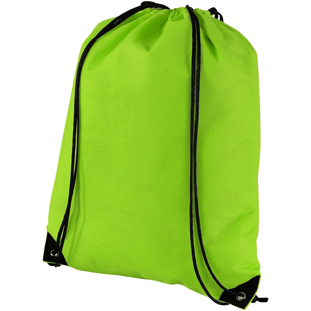 Branded Evergreen non-woven drawstring backpack 5L