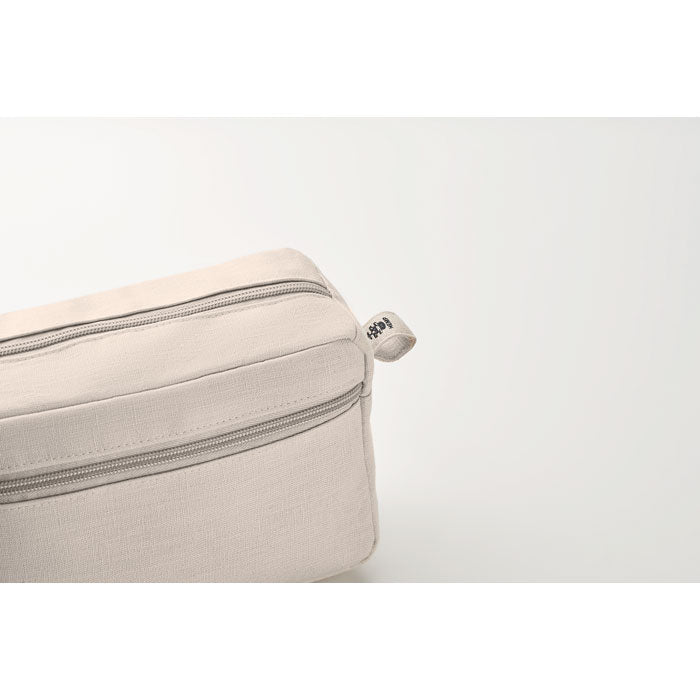 Branded Hemp toilet bag hemp 200 gr/m²