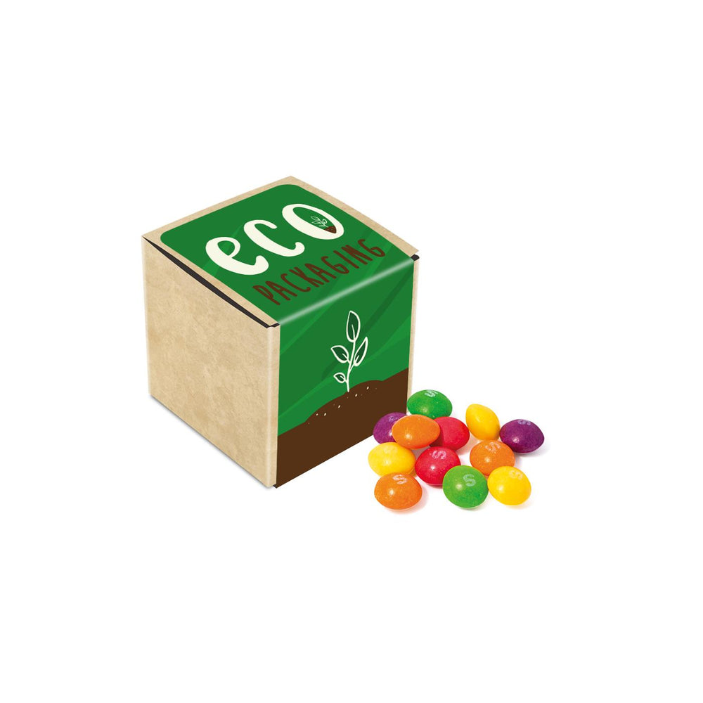 Eco Kraft Cube of Skittles®