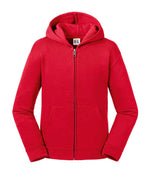 Russell Kids Authentic Zip Hooded Sweatshirt Classic Red