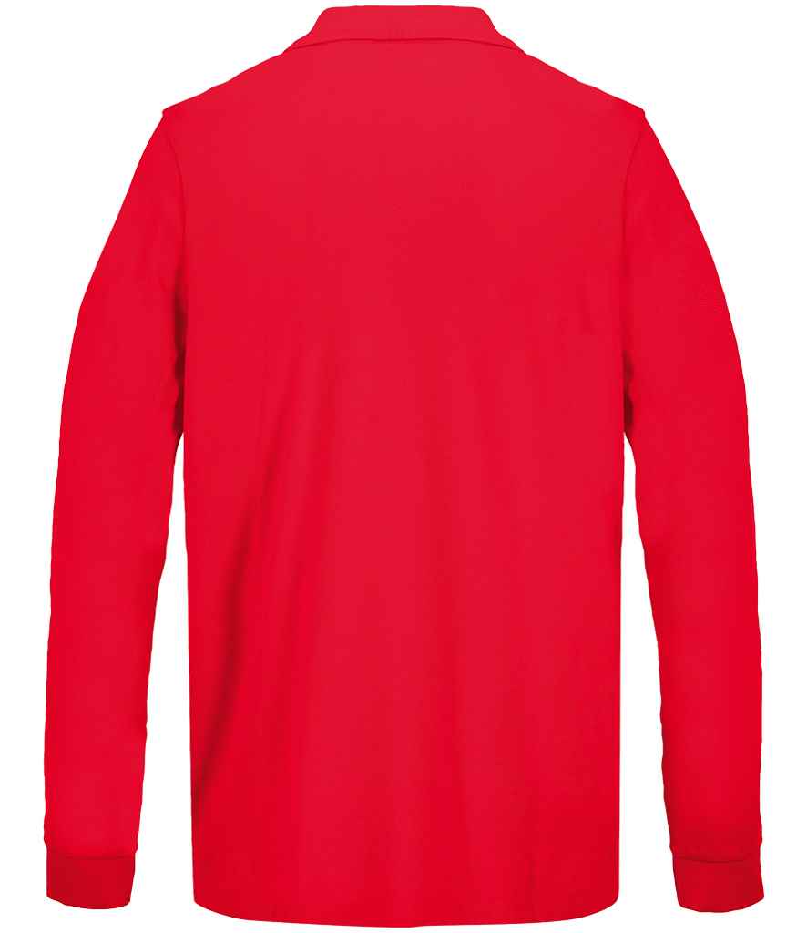 SOL'S Unisex Pacific Long Sleeve Piqué Polo Shirt Red
