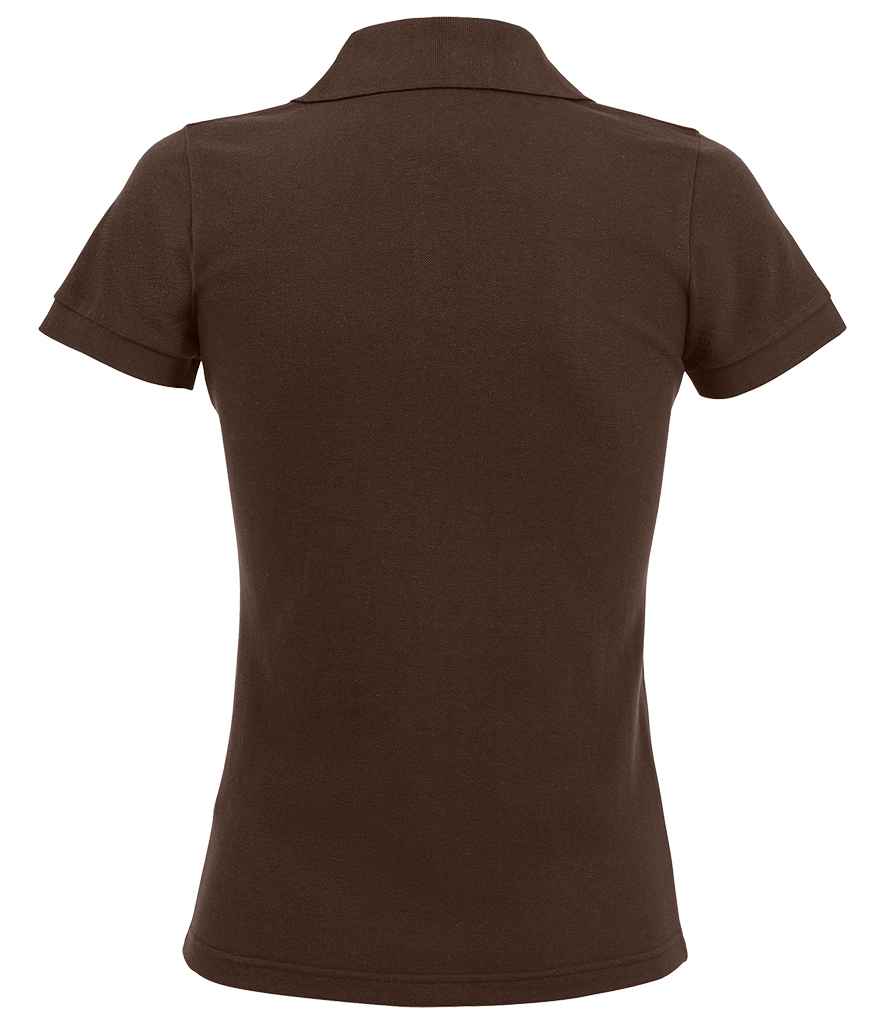 SOL'S Ladies Prime Poly/Cotton Piqué Polo Shirt Chocolate
