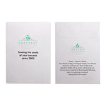 Seed Pack in White Paper Envelope Poppy
