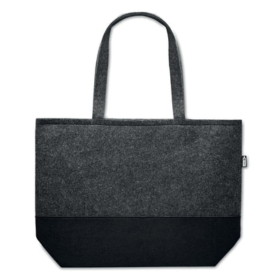 RPET felt shopping bag with dark base