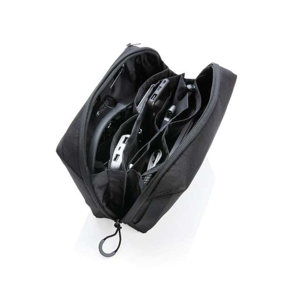 Branded Swiss Peak AWARE™ tech pouch PVC free