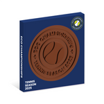 Tennis Season, Eco Window Box, Milk Chocolate Disc, 100mm Bespoke