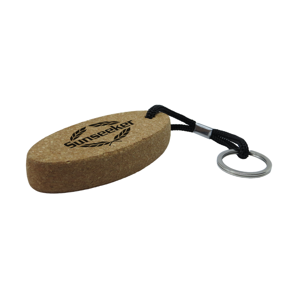 Branded Floating Cork Keyring