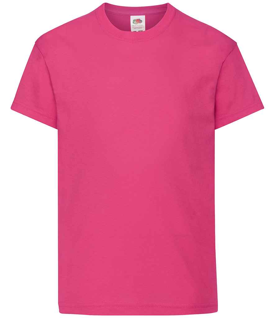 Fruit of the Loom Kids Original T-Shirt Fuchsia