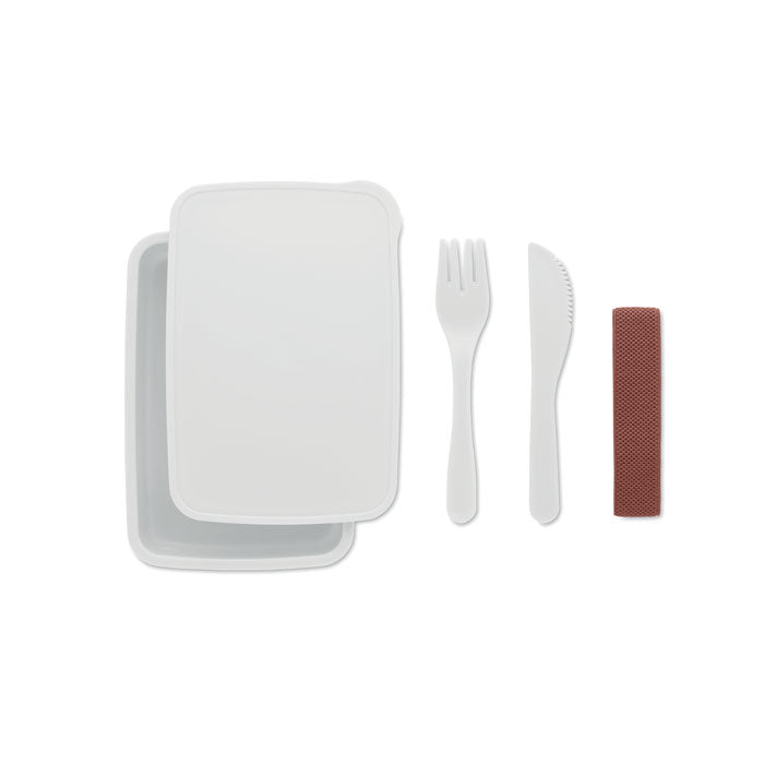 Branded Lunch box with cutlery