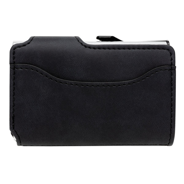 Branded Standard aluminium RFID cardholder with PU wallet