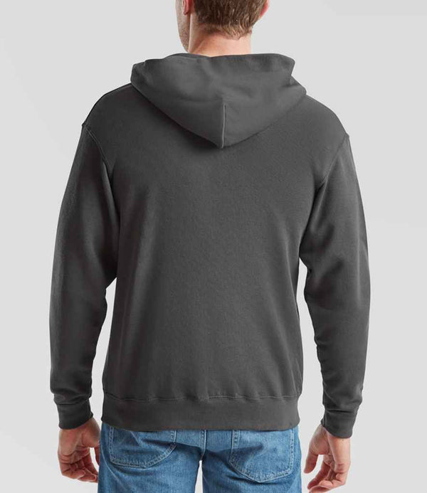 Fruit of the Loom Classic Zip Hooded Sweatshirt Light Graphite