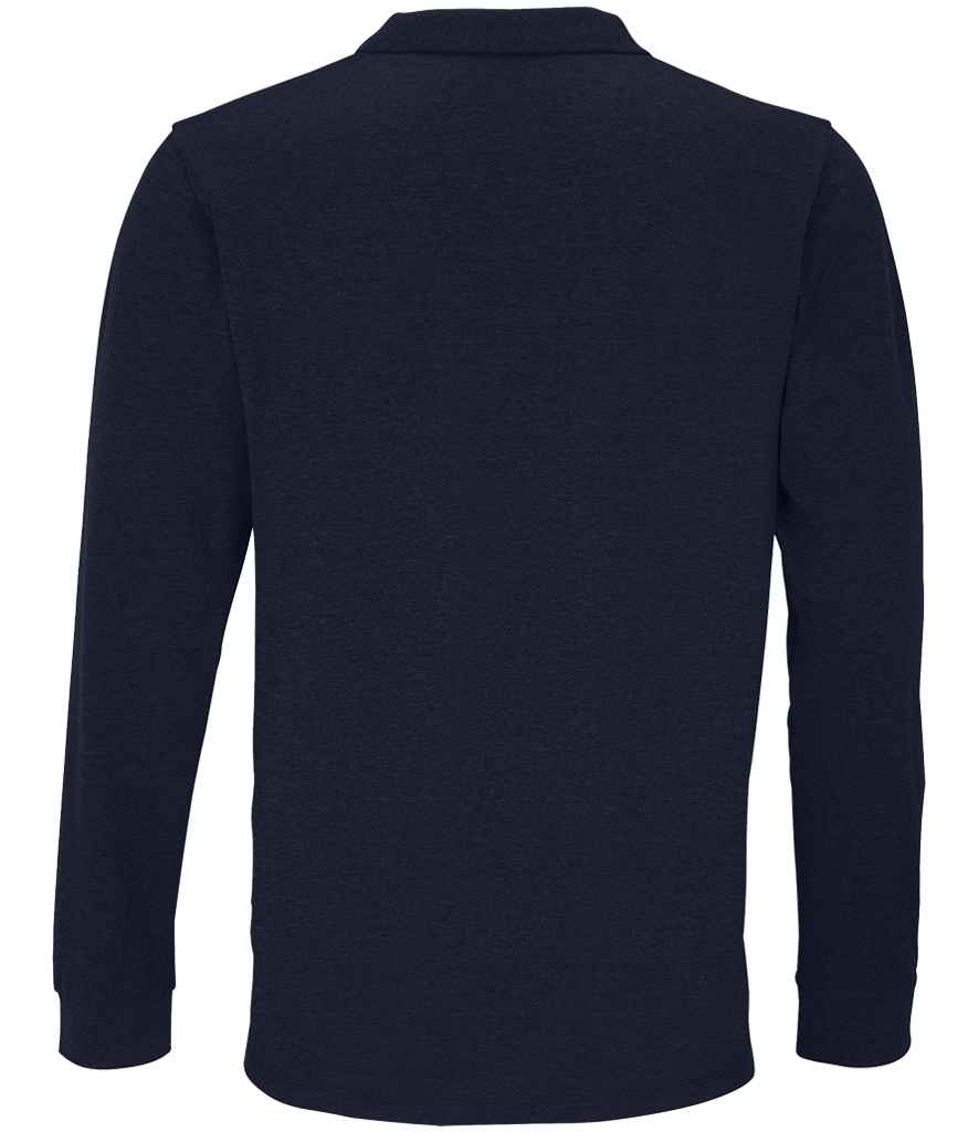Branded SOL'S Unisex Planet Long Sleeve Piqué Polo Shirt