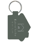 Real Leather House Shaped Keyfob - 2 Sides