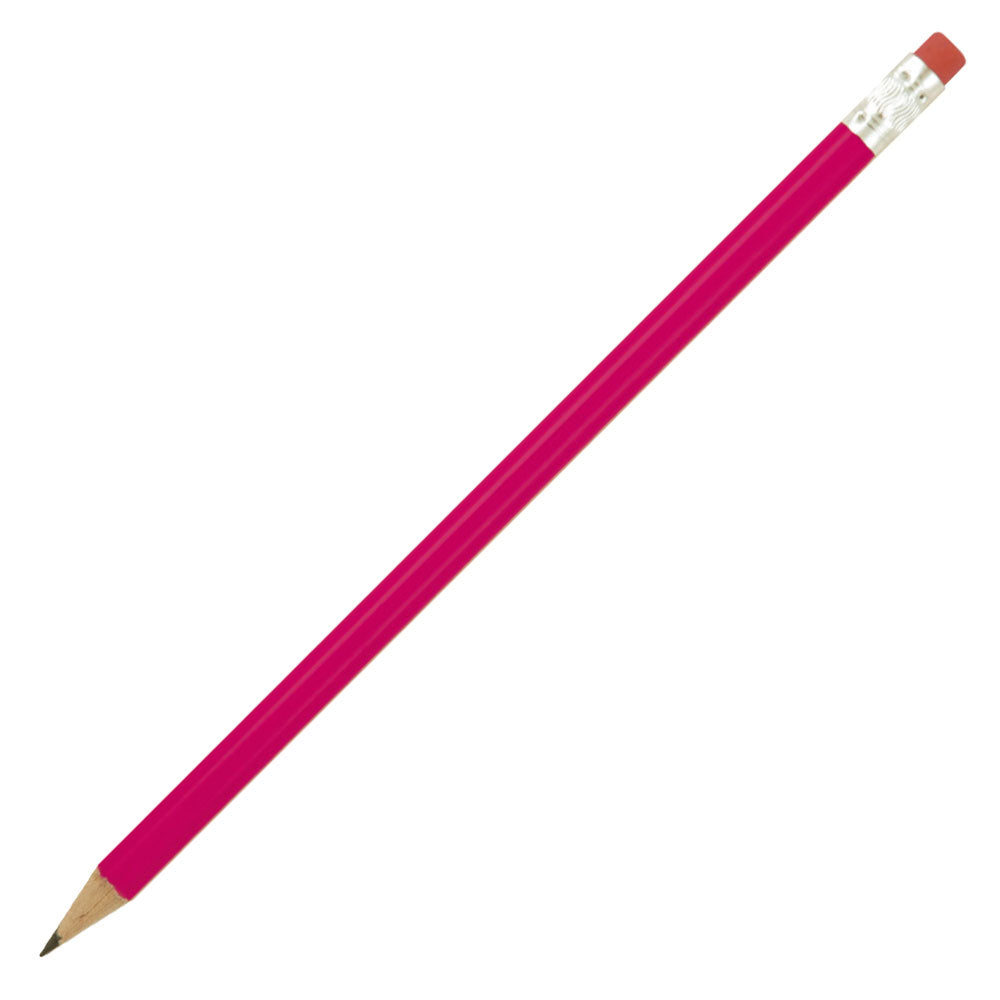 Branded HB PENCIL sharpened with rubber tipped