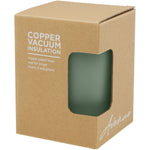 Branded Lagan 300 ml copper vacuum insulated stainless steel tumbler with bamboo lid