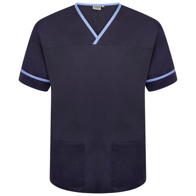 Behrens Contrast Trim Smart Scrub Top