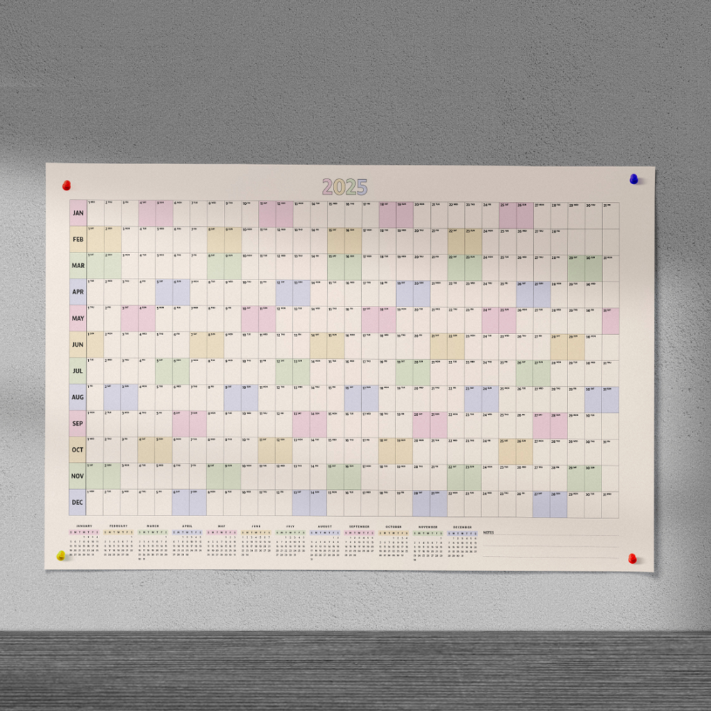 Printed A1 Wall Planner