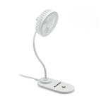 Desktop charger fan with light