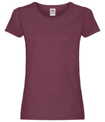 Fruit of the Loom Lady Fit Original T-Shirt Burgundy