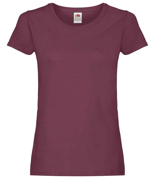 Fruit of the Loom Lady Fit Original T-Shirt Burgundy