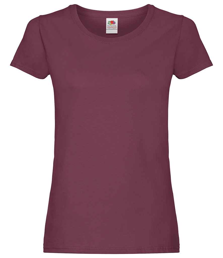 Fruit of the Loom Lady Fit Original T-Shirt Burgundy