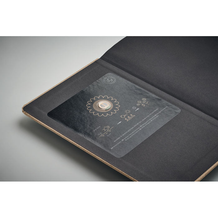 A5 recycled page notebook with Hard Paper Cover