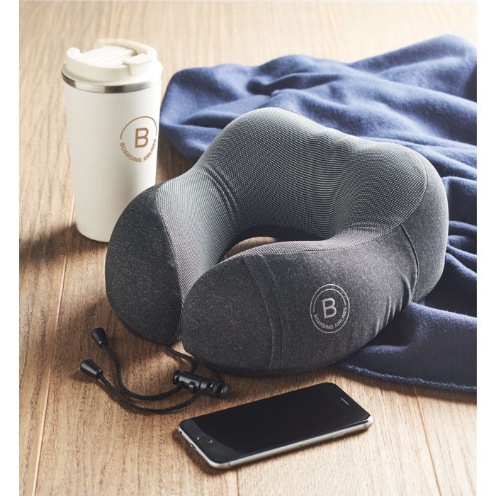 Branded Travel Pillow in RPET