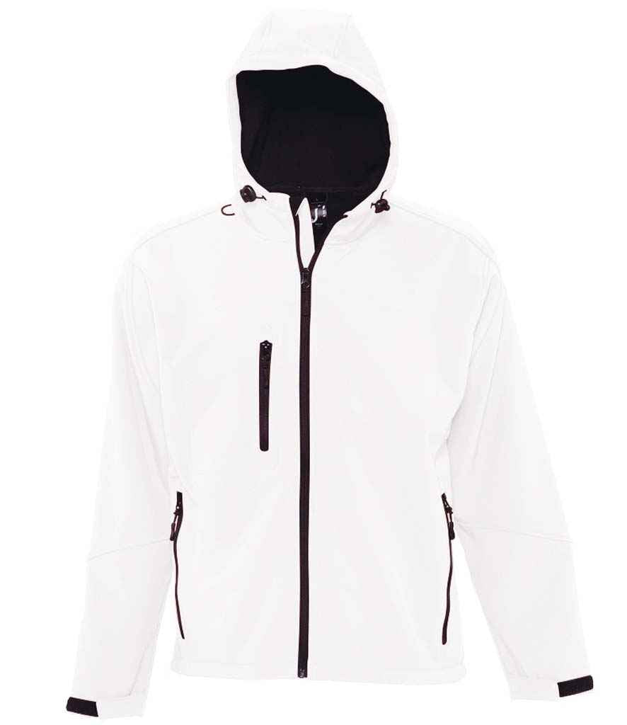 SOL'S Replay Hooded Soft Shell Jacket White