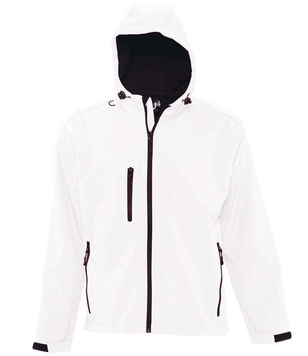 SOL'S Replay Hooded Soft Shell Jacket White