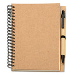 B6 Recycled full cover notebook with pen
