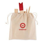 Branded Pinewood outdoor throwing game