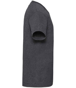 Fruit of the Loom V Neck Value T-Shirt Dark Heather