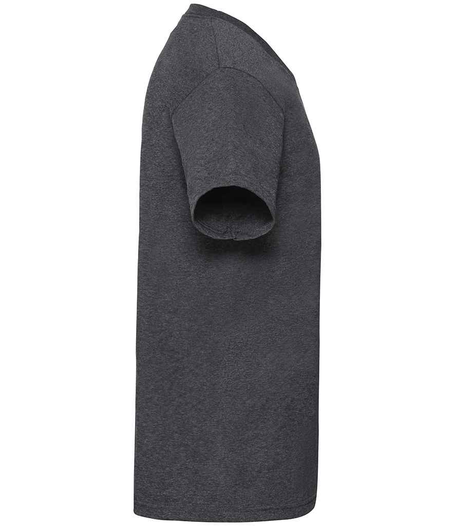 Fruit of the Loom V Neck Value T-Shirt Dark Heather