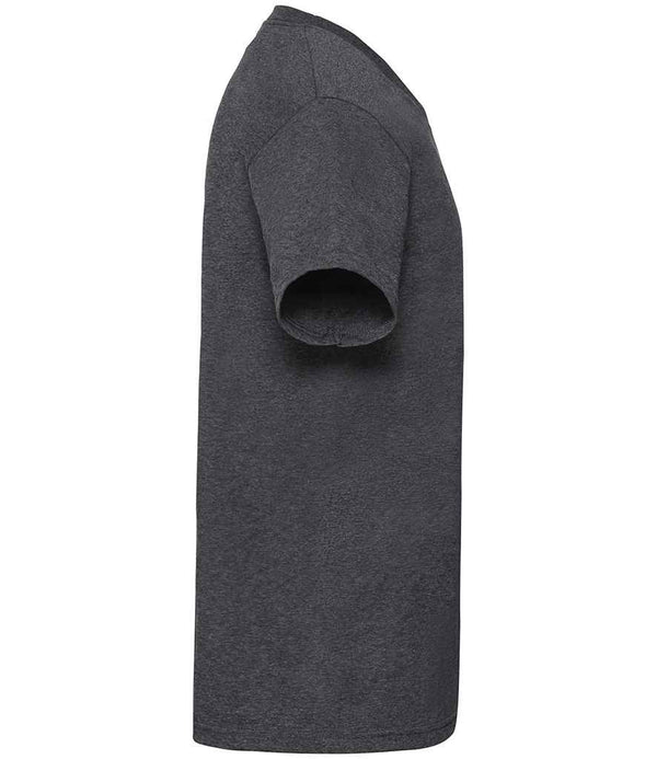 Fruit of the Loom V Neck Value T-Shirt Dark Heather
