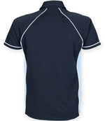 Finden + Hales Kids Performance Piped Polo Shirt Navy/Sky Blue/White