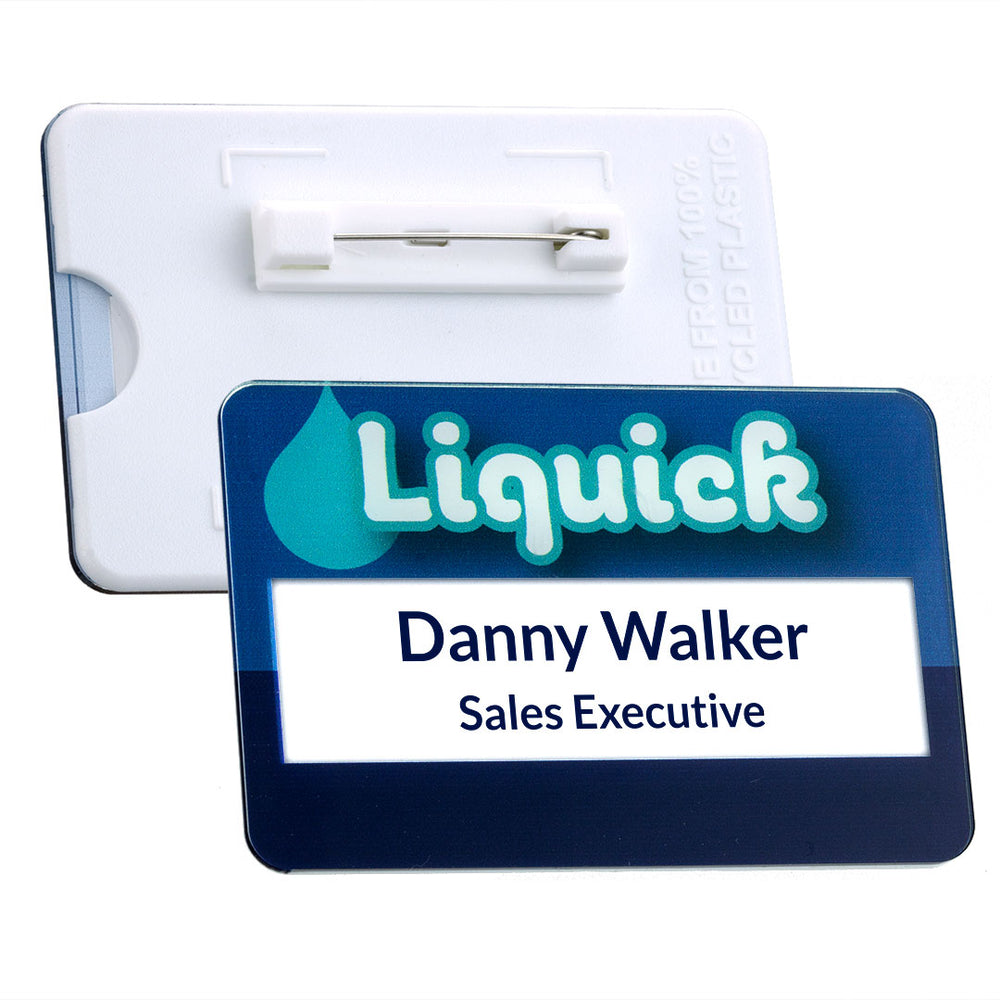 Gloss Finish Reusable Name Window Badges