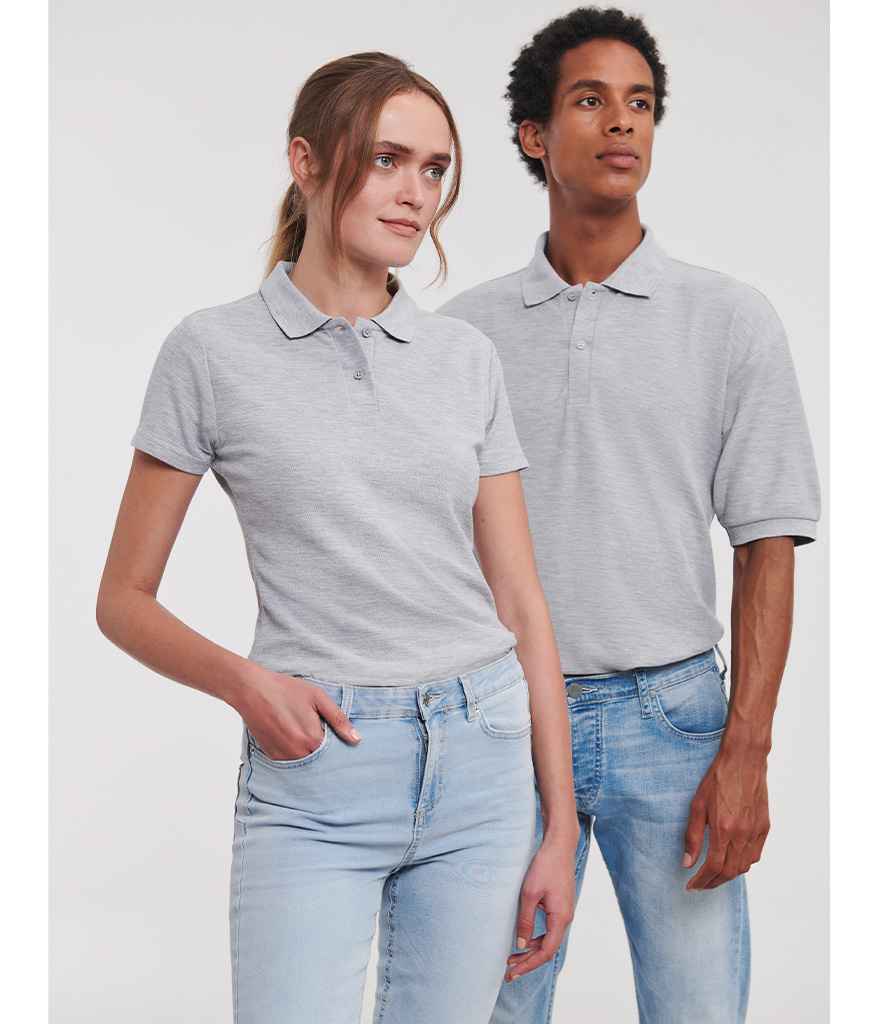 Russell Ladies Classic Poly/Cotton Piqué Polo Shirt Light Oxford