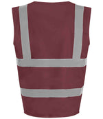 Pro RTX High Visibility Waistcoat Maroon