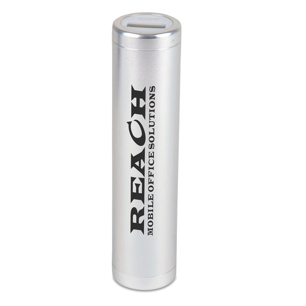 Branded Cylindrical Power Bank - 2600mAh